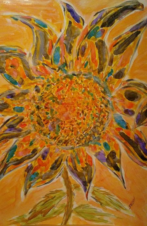 Colorburst Bloom by Susan Royer - search and link Fine Art with ARTdefs.com