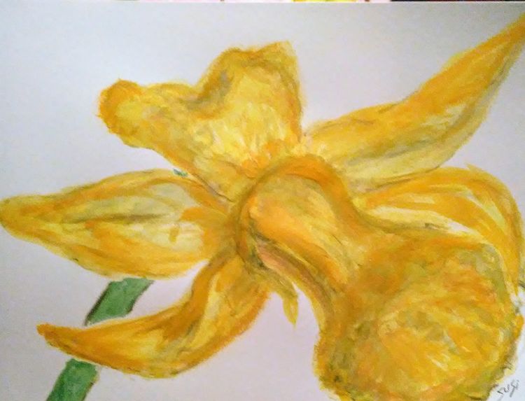 Big Ole Daffodil by Susan Royer - search and link Fine Art with ARTdefs.com