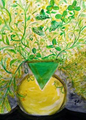 Batwing Vase by Susan Royer - search and link Fine Art with ARTdefs.com