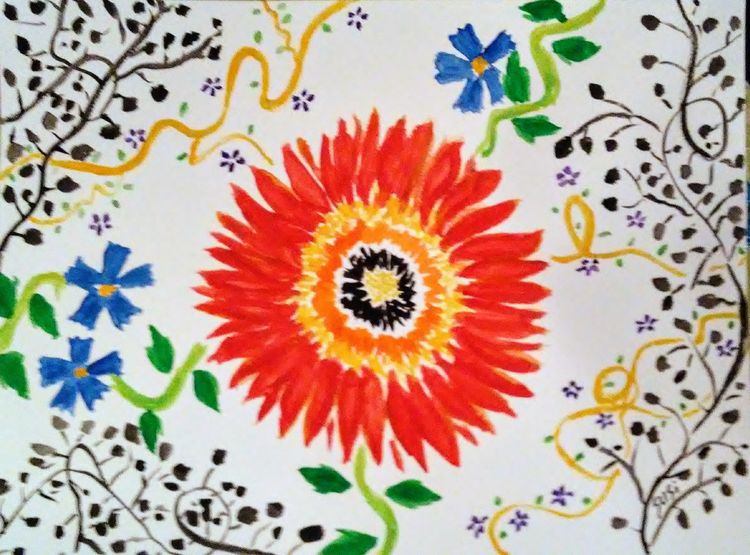 Powerpop Flower by Susan Royer - search and link Fine Art with ARTdefs.com