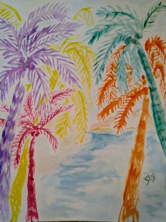 Tropics Treescape by Susan Royer - search and link Fine Art with ARTdefs.com