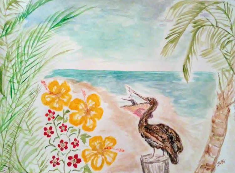 Preyin in Paradise by Susan Royer - search and link Fine Art with ARTdefs.com